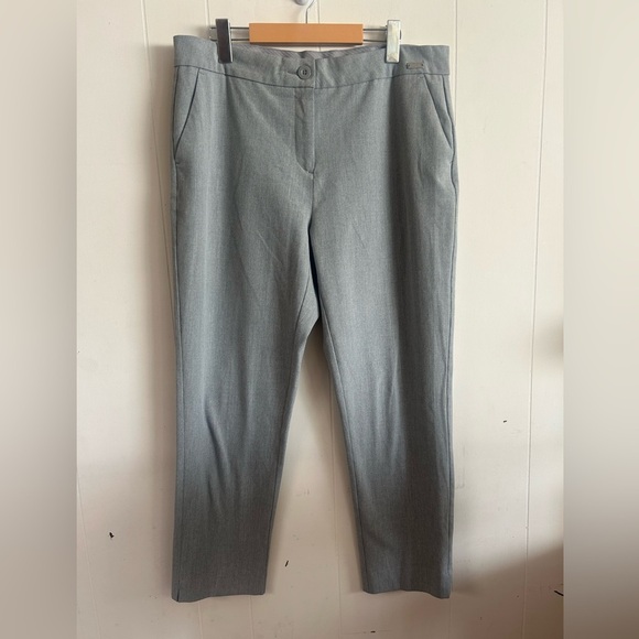 Badgley Mischka, size 14, Classic Tailored Dress Pants in Light Gray - Picture 2 of 8